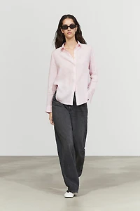 Flowing 100% linen shirt