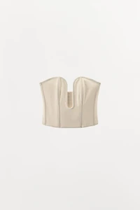 VISCOSE CORSET WITH METAL PIECE