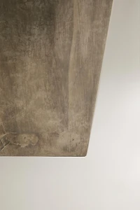 AGED METAL VASE
