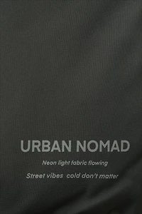 WATER REPELLENT FEATHER AND DOWN PUFFER COAT WITH LABEL