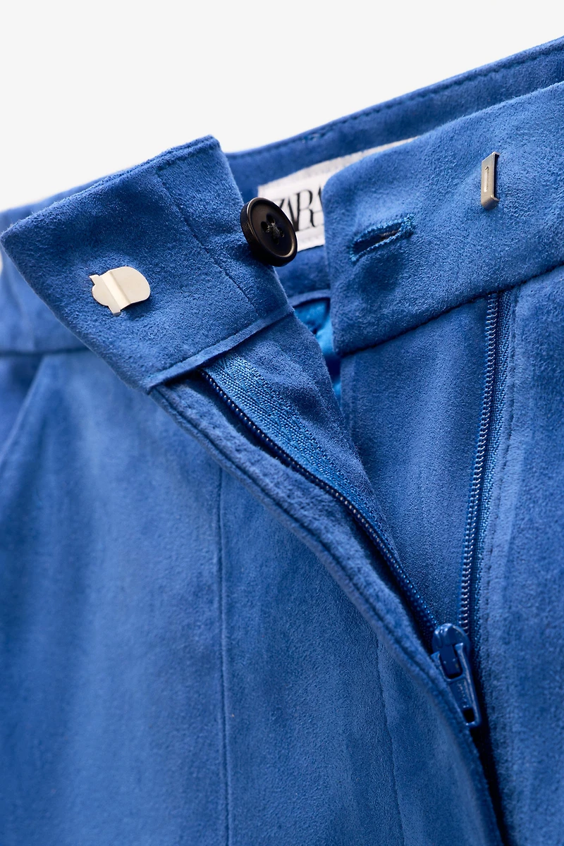 LIMITED EDITION SUEDE BAGGY PANTS