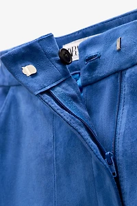 LIMITED EDITION SUEDE BAGGY PANTS