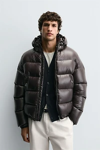 100% FEATHER WATER REPELLENT PUFFER JACKET