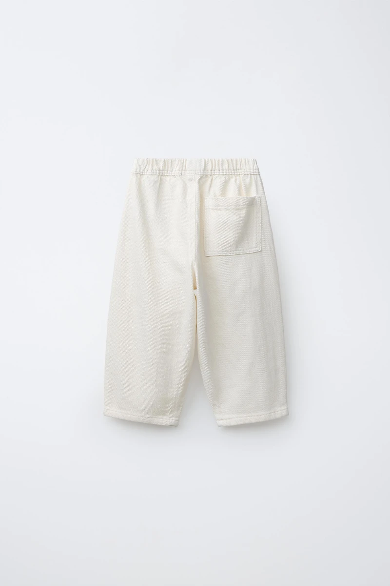 FLOWY TWILL PANTS
