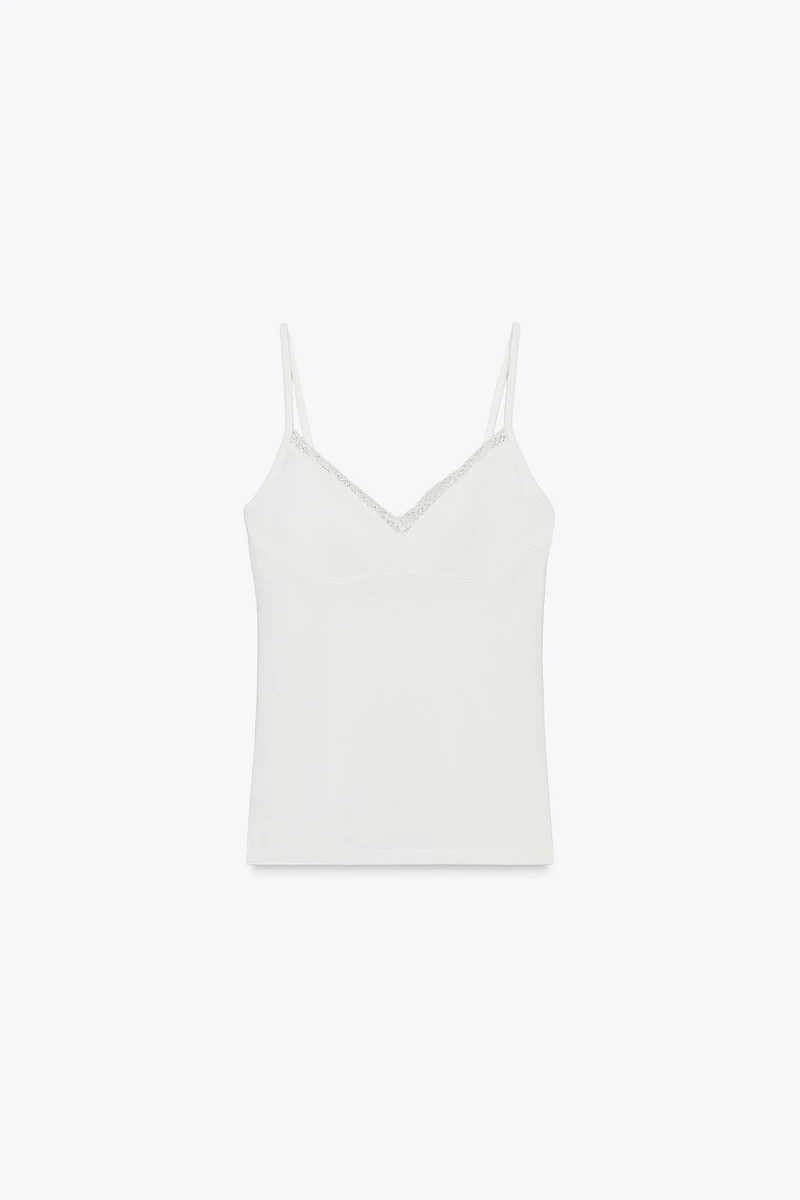 TOP LYOCELL DENTELLE