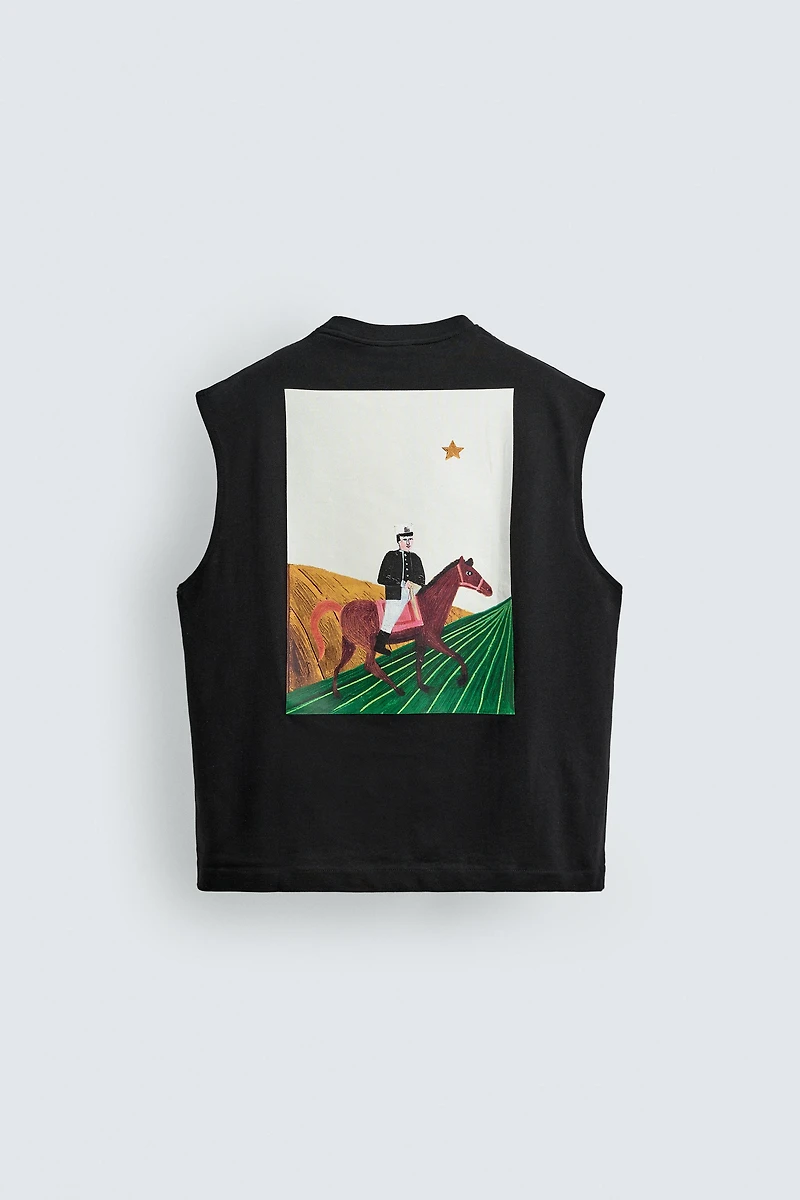 RELAXED FIT TANK TOP WITH CHECK GRAPHIC
