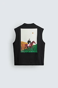 RELAXED FIT TANK TOP WITH CHECK GRAPHIC