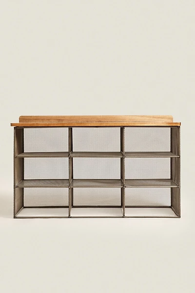 BANC EN MÉTAL ET BOIS