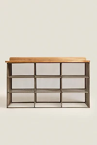 BANC EN MÉTAL ET BOIS