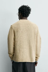 TWISTED YARN TEXTURED CARDIGAN