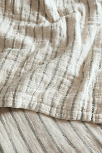 CHILDREN'S STRIPED MUSLIN BEDSPREAD