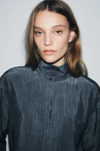 OVERSIZED FLOWY STRIPED SHIRT ZW COLLECTION
