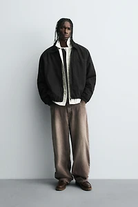 RELAXED FIT ZIP-UP JACKET