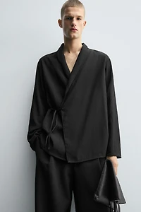 TEXTURED KIMONO SHIRT