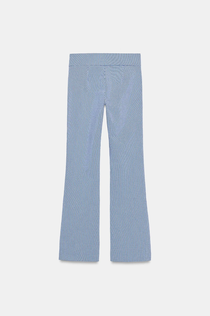 FLARE GINGHAM PANTS