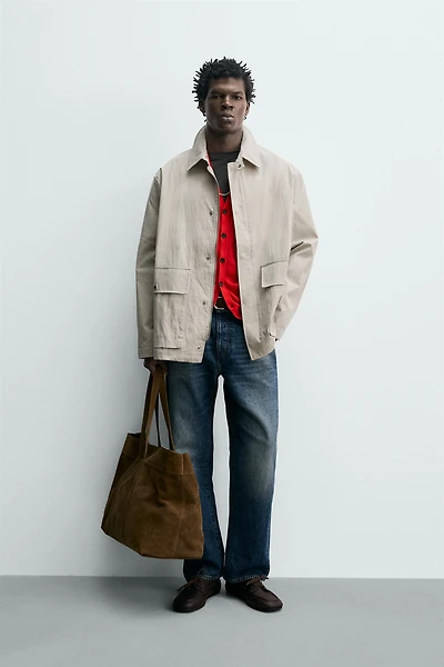 BLOUSON REGULAR FIT À POCHES
