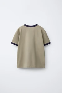 CONTRAST TRIM T-SHIRT