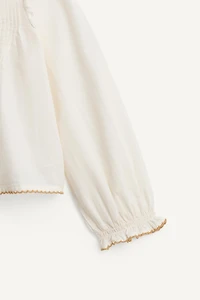 EMBROIDERED FLORAL BLOUSE LIMITED EDITION