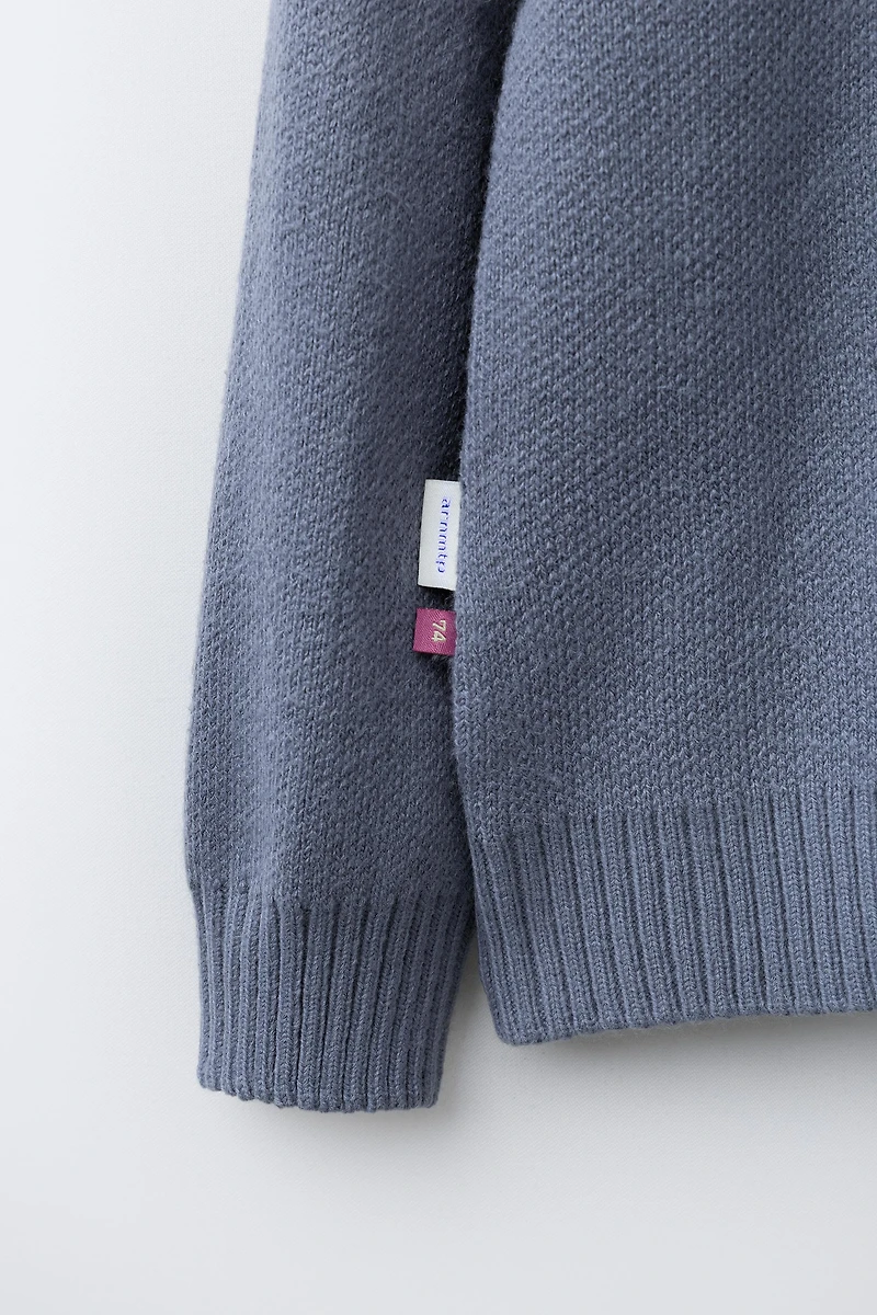 KNIT JUMPER WITH PRINTED TEXT