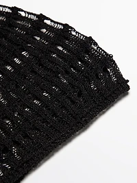 Openwork crochet hat