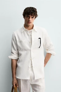 CHEMISE REGULAR FIT 100% LIN