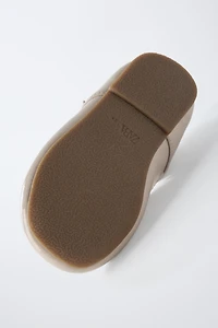 PATENT FINISH T-BAR BALLERINAS