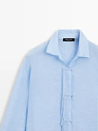Flowing 100% linen shirt