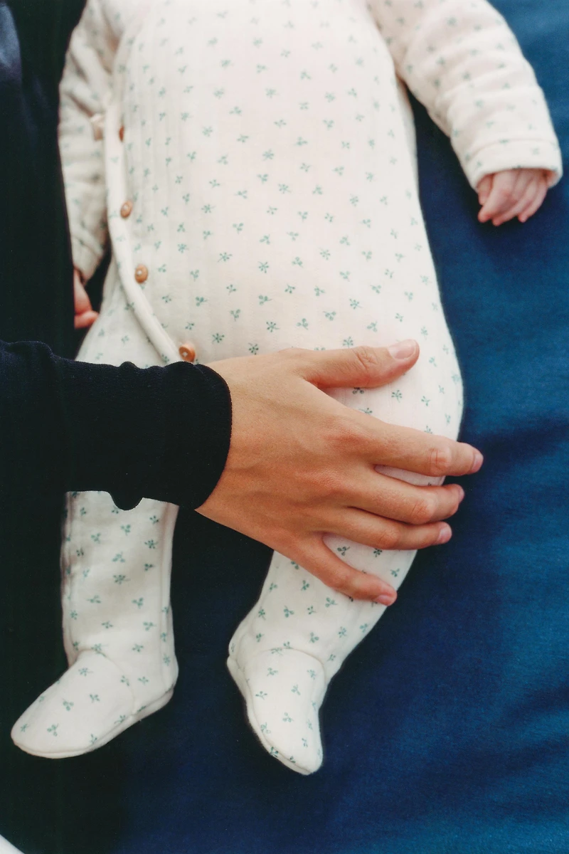 COMBINAISON MATELASSÉE À FLEURS