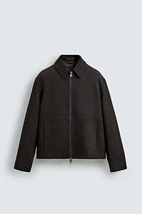 ZIPPERED TEXTURED JACKET
