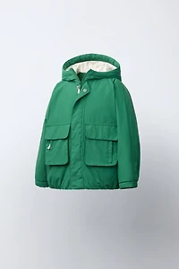 WATER REPELLENT CONTRAST DETAIL PARKA