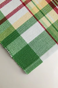 MULTICOLOR CHECKED TABLE RUNNER