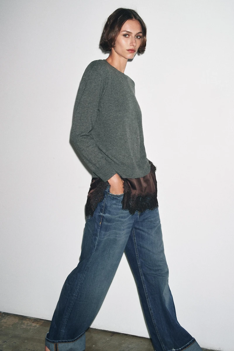 EXTRA SOFT 100% WOOL KNIT SWEATER
