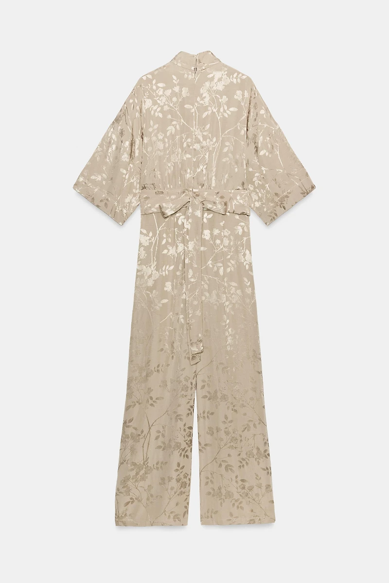 COMBINAISON LONGUE JACQUARD AVEC CEINTURE