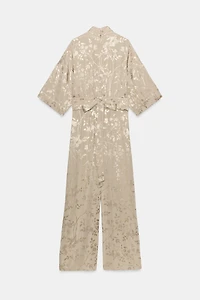 COMBINAISON LONGUE JACQUARD AVEC CEINTURE