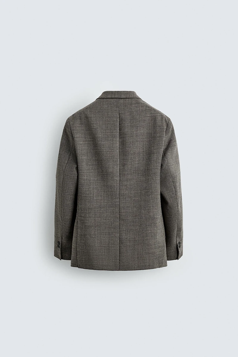 VESTE REGULAR FIT PIED-DE-POULE