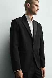 BLAZER COSTUME SMOKING AVEC LAINE