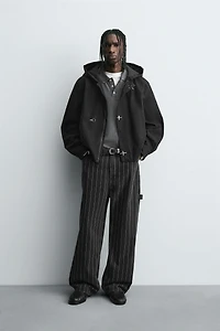 STRIPED BALLOON FIT PANTS