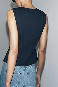 SMOOTH KNIT VEST TOP