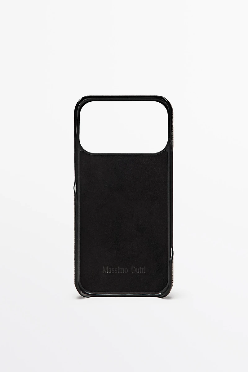 Nappa leather iPhone 17 Pro Max case