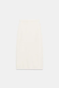 STRUCTURED KNIT STRAIGHT SKIRT