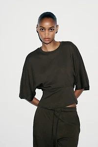 STRAIGHT LEG COTTON PANTS