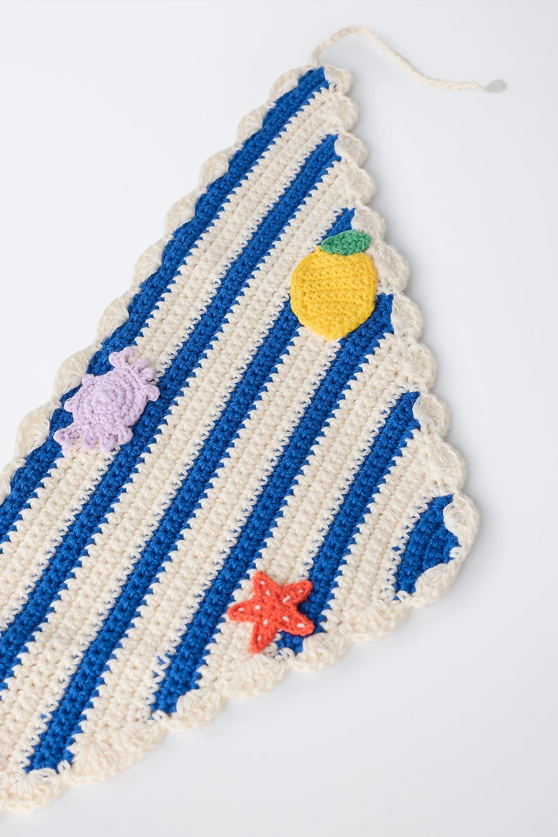CASA LAWA X ZARA KIDS TEXTURED KNIT BANDANA