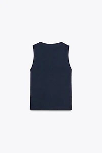 TOP BASIQUE EN MAILLE