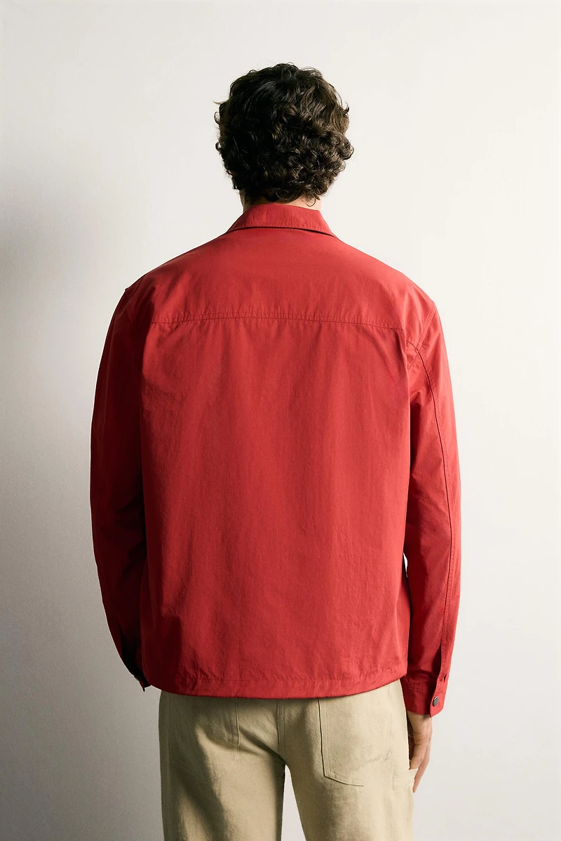 LIGHTWEIGHT TECHNICAL REGULAR FIT OVERSHIRT