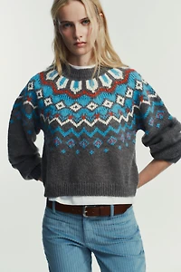 JACQUARD KNIT JUMPER