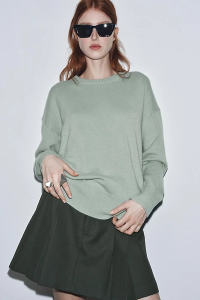 100% CASHMERE OVERSIZED SWEATER