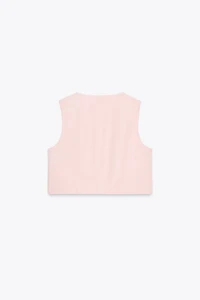VENTED CROPPED VEST
