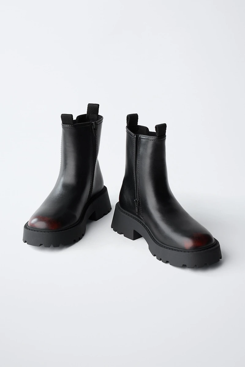 BRUSHED ANKLE BOOTS