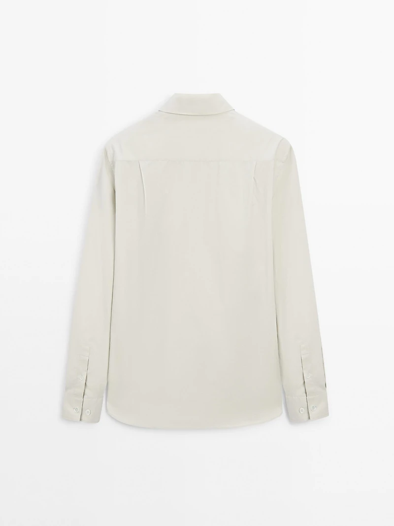Regular-fit 100% cotton shirt