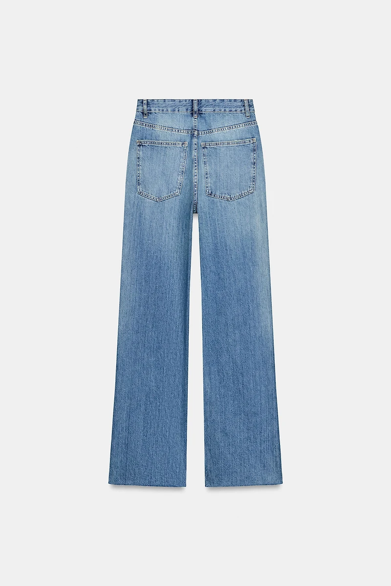 TRF HIGH WAIST WIDE LEG JEANS